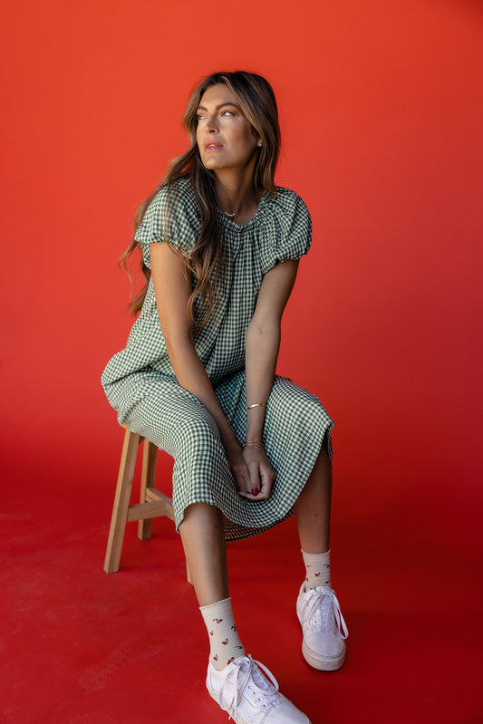 In The Crowd Puff Sleeve Dress