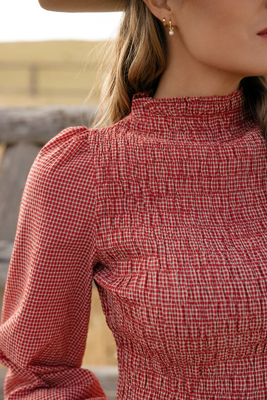 Small Town Girl Smocked Blouse