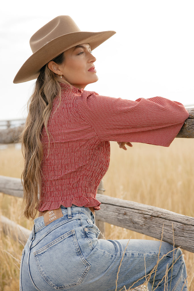 Small Town Girl Smocked Blouse