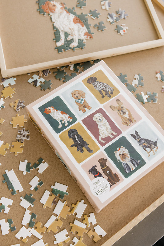 Furry Friends Dogs Grid 500 Piece Jigsaw Puzzle