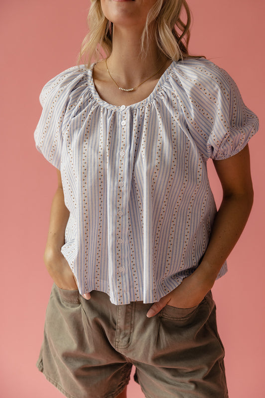 Blowing Smoke Button Down Blouse