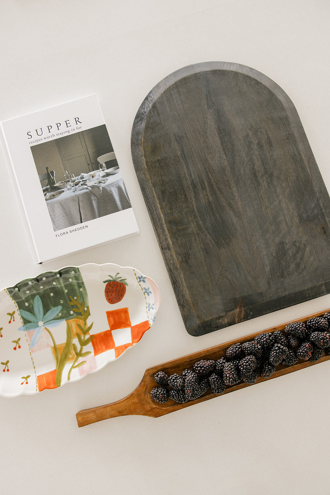 Morton Mango Wood Arched Cutting Board