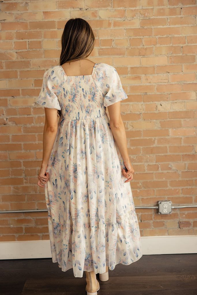 Meg Square Neck Floral Maxi