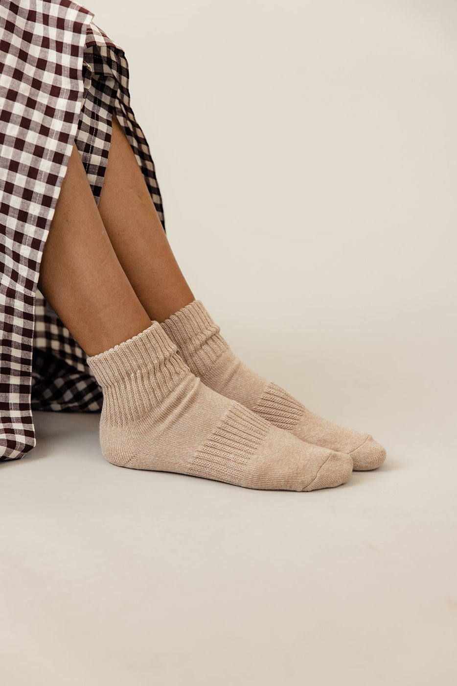a person's legs wearing socks