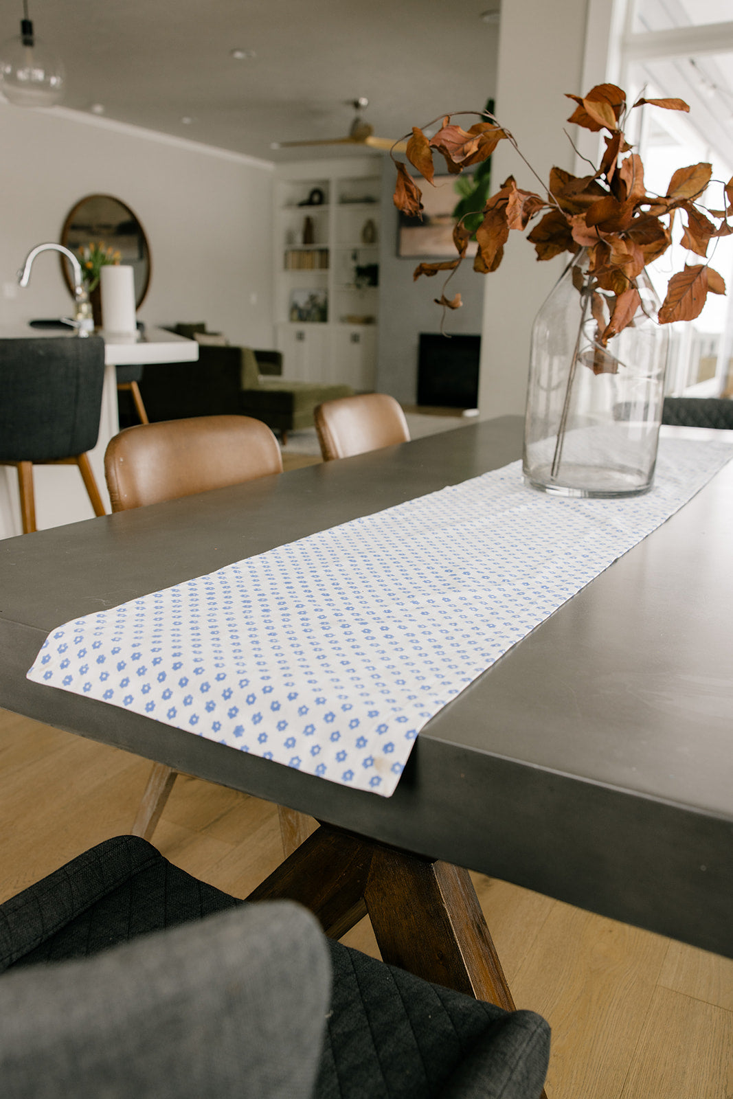 Daisy Artisan Printed Table Runner