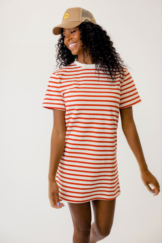 Contrast Stripe Dress | ROOLEE