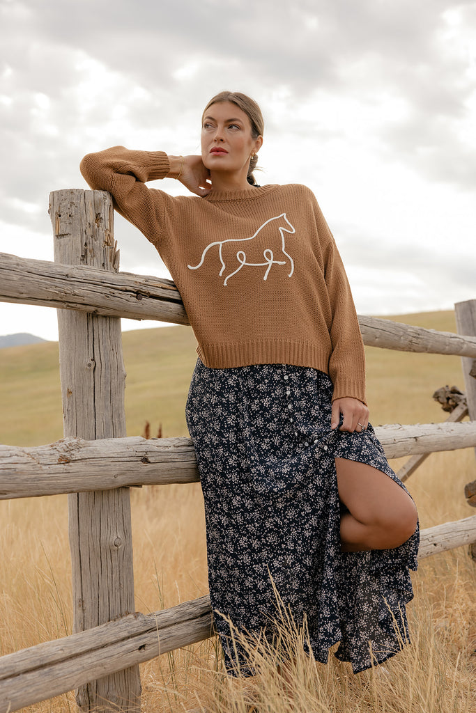 Rustic Reins Cozy Sweater