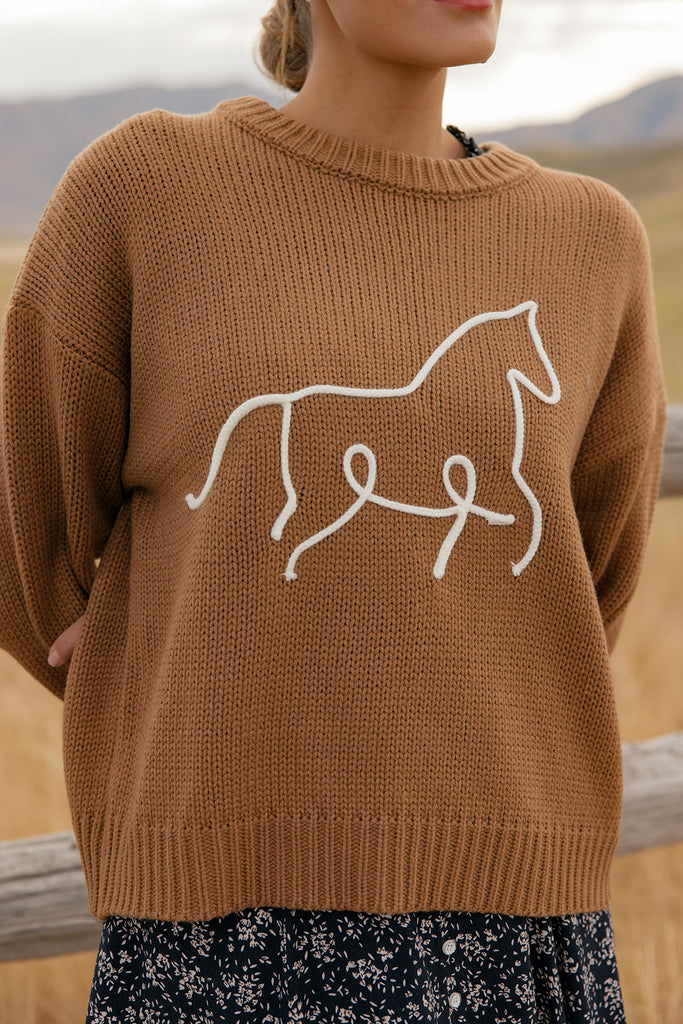 Rustic Reins Cozy Sweater