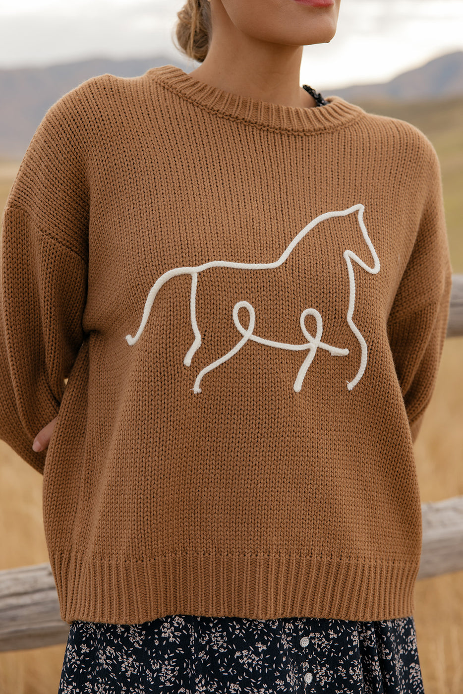 Rustic Reins Cozy Sweater