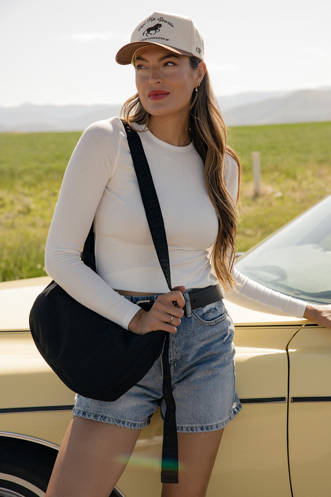 BAGGU Medium Nylon Crescent Bag