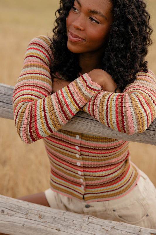 Trail Mix Stripe Cardigan