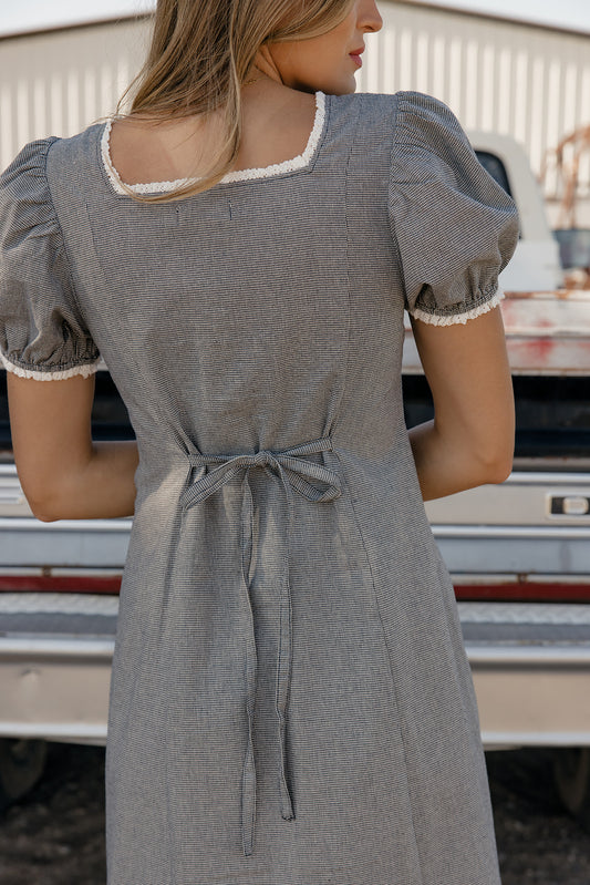 Independence Square Neck Dress