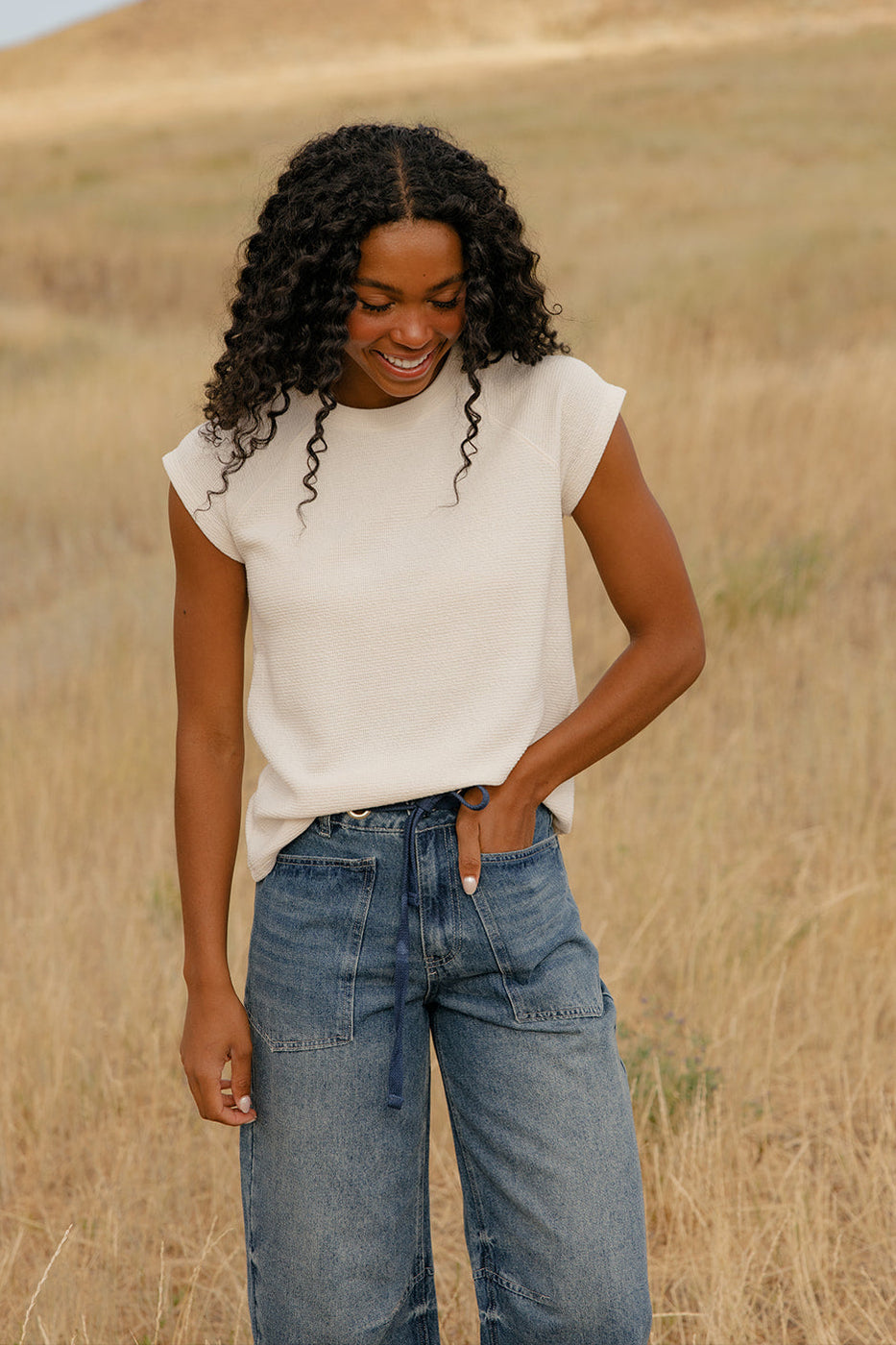 Keepsake Cap Sleeve Tee