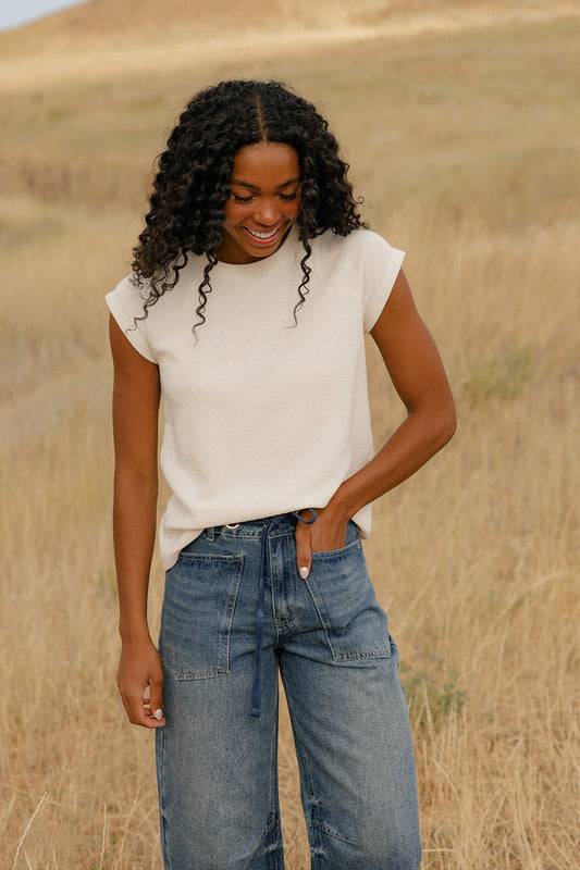 Keepsake Cap Sleeve Tee