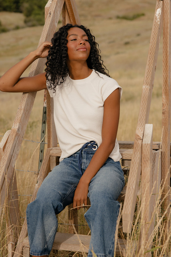 Keepsake Cap Sleeve Tee