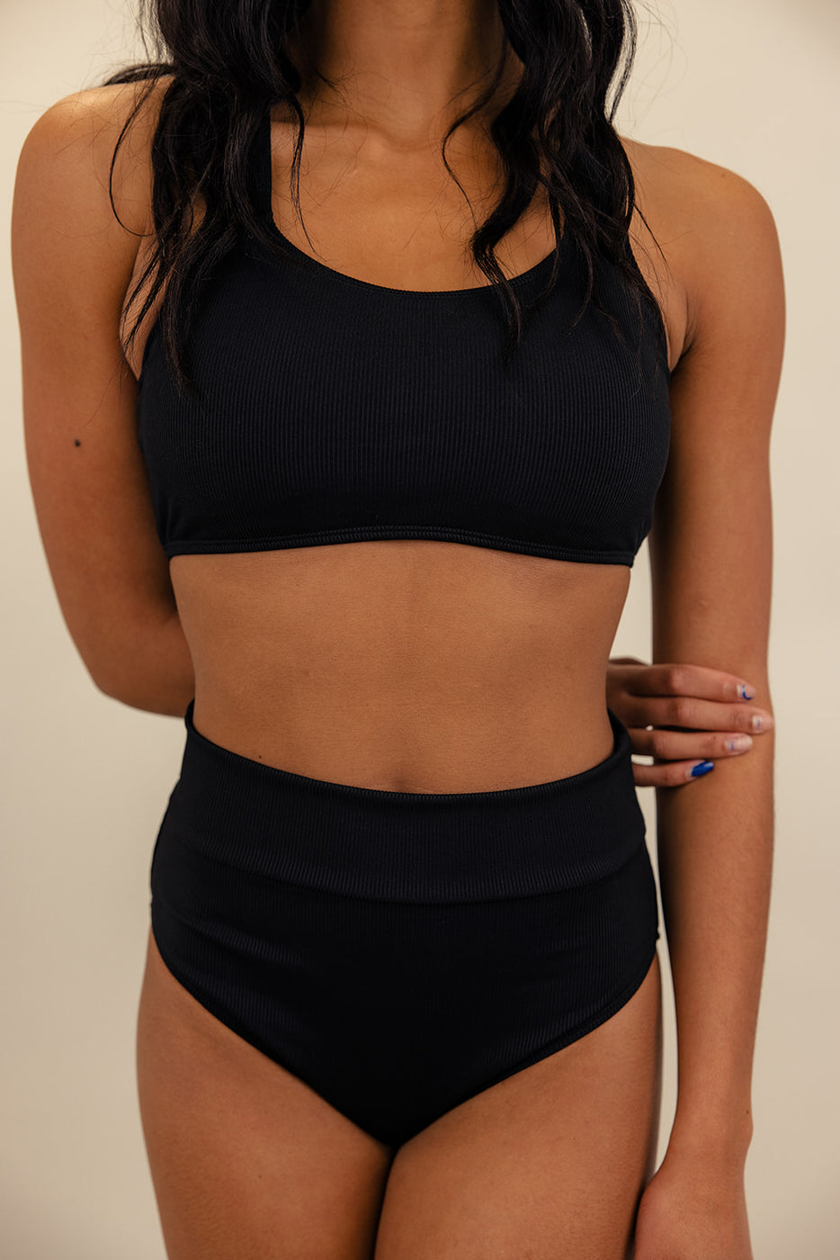 Black Two Piece Swimsuit | ROOLEE