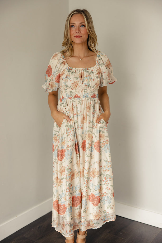 Amy Organza Floral Dress