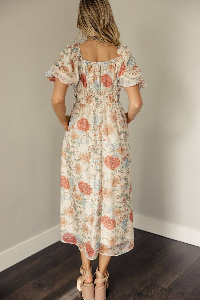 Amy Organza Floral Dress
