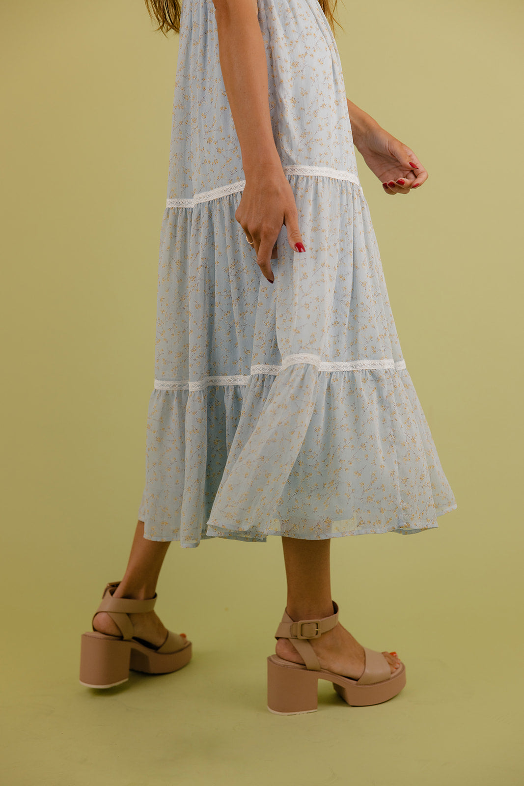 Trudy Lace Trim Dress