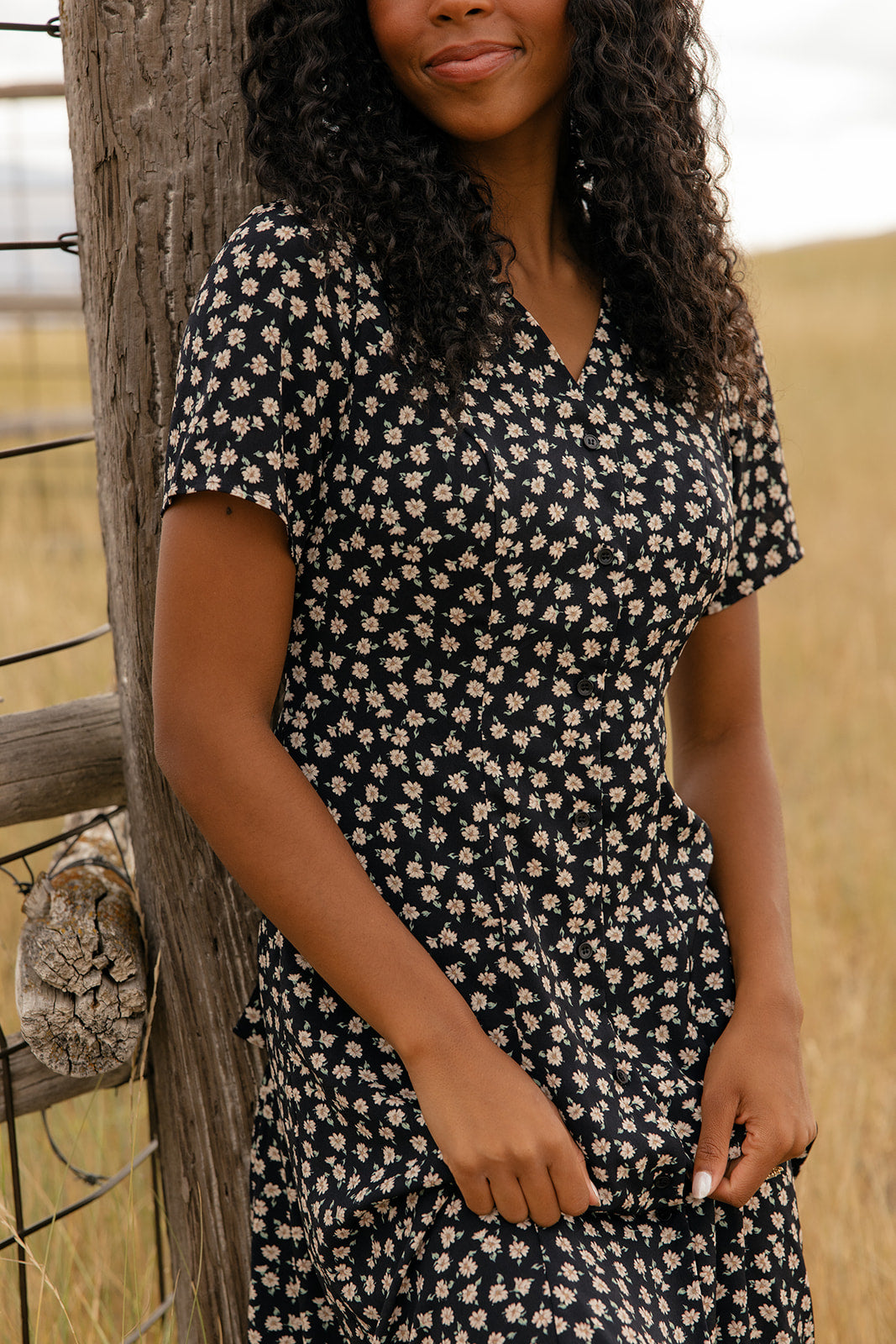 Willow Row Button Midi