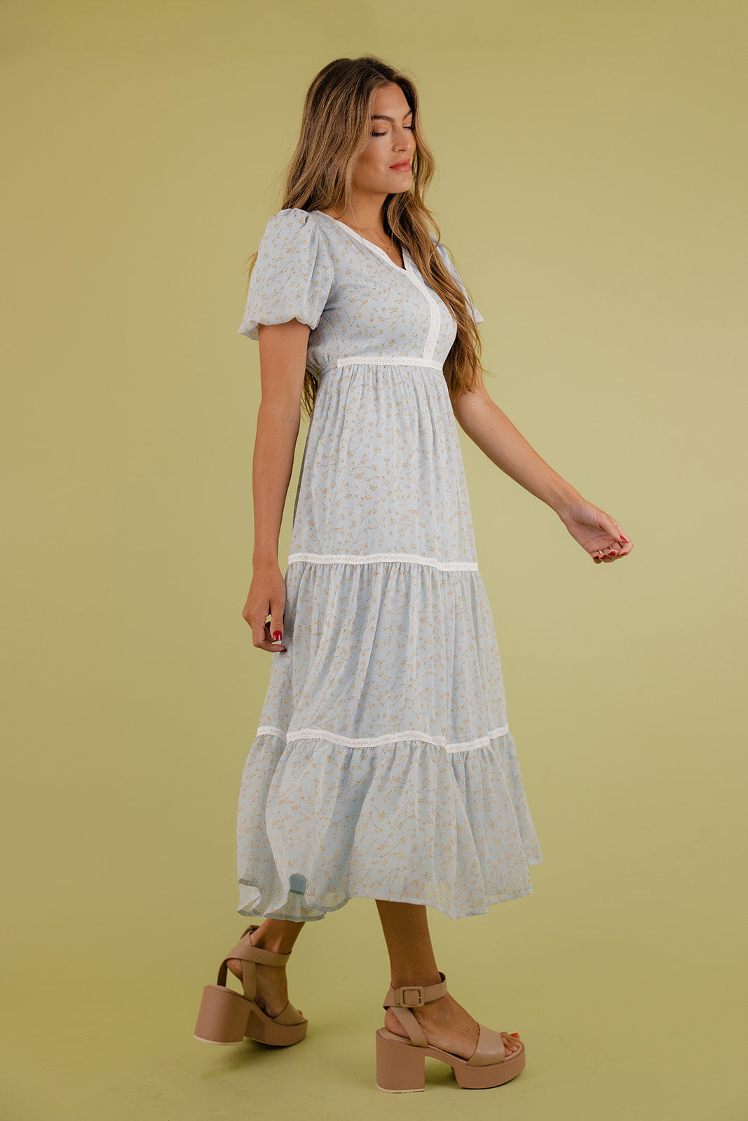 Trudy Lace Trim Dress