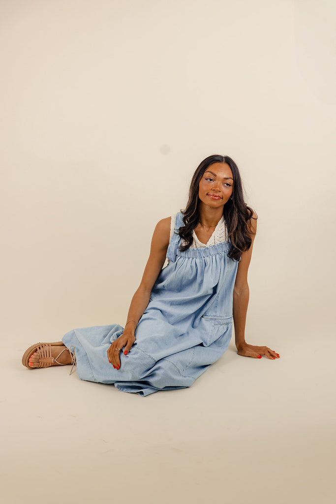 Free People Machu Barrel Midi Dress