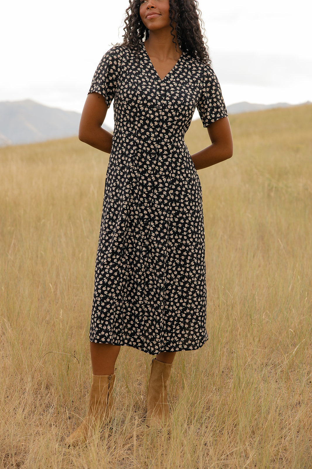 Willow Row Button Midi