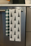 Geometry Alpine Forest Tea Towel