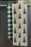 Geometry Alpine Forest Tea Towel
