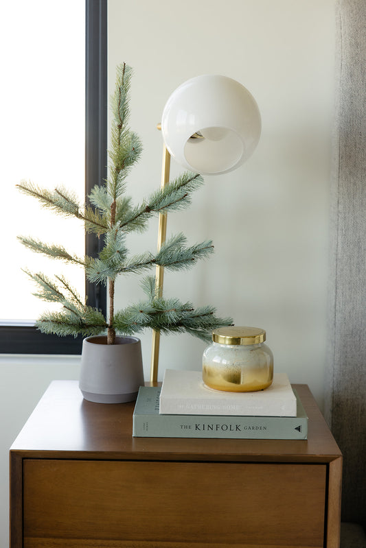 Cabin Glow Pine Tree