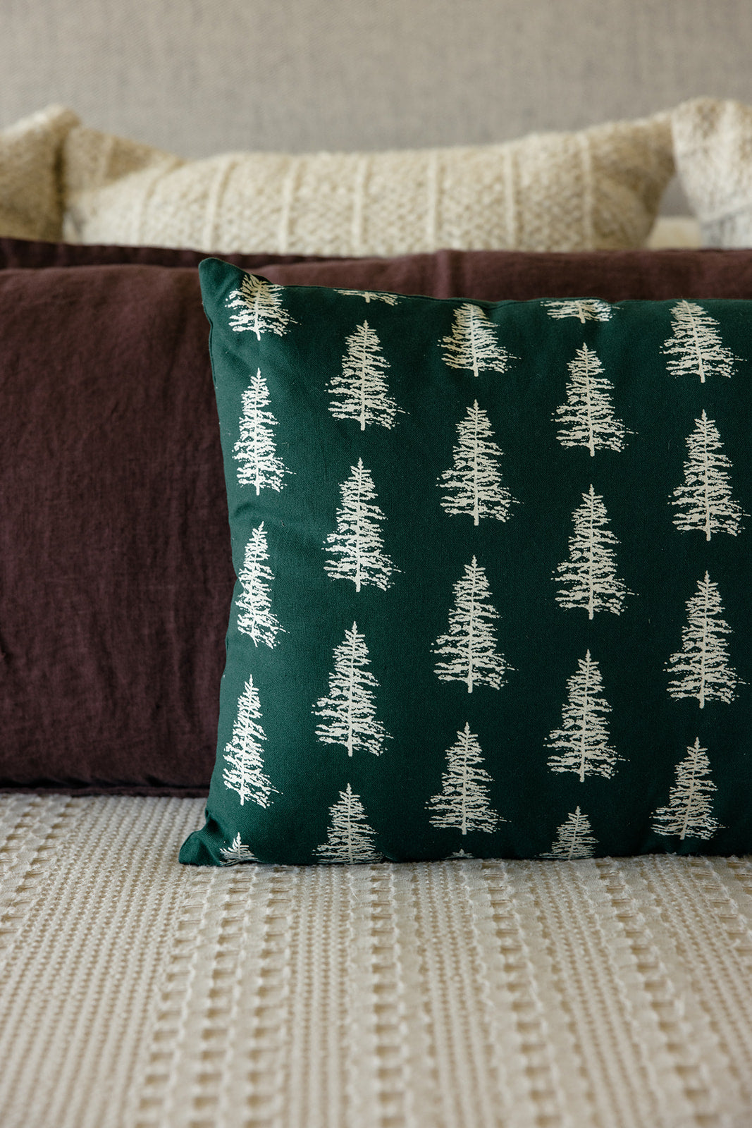 Wilde Pine Tree Lumbar Pillow