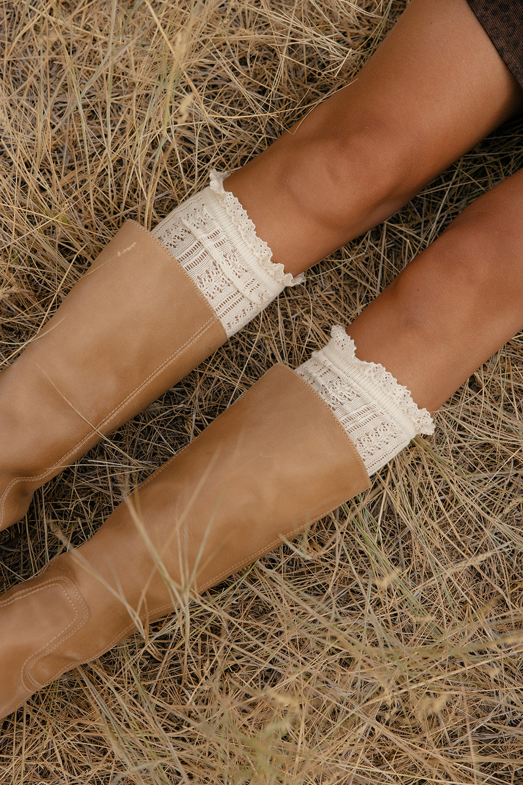 Free People Misty Net Pointelle Tall Socks