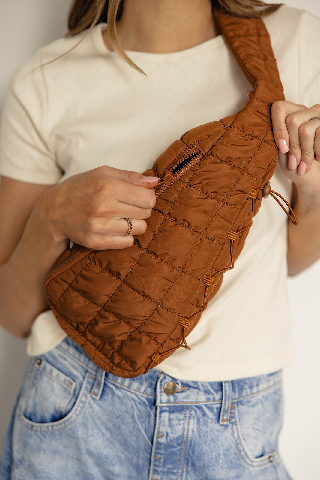 Mazie Quilted Sling Bag