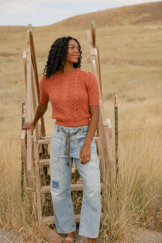 Hazy Morning Cable Sweater