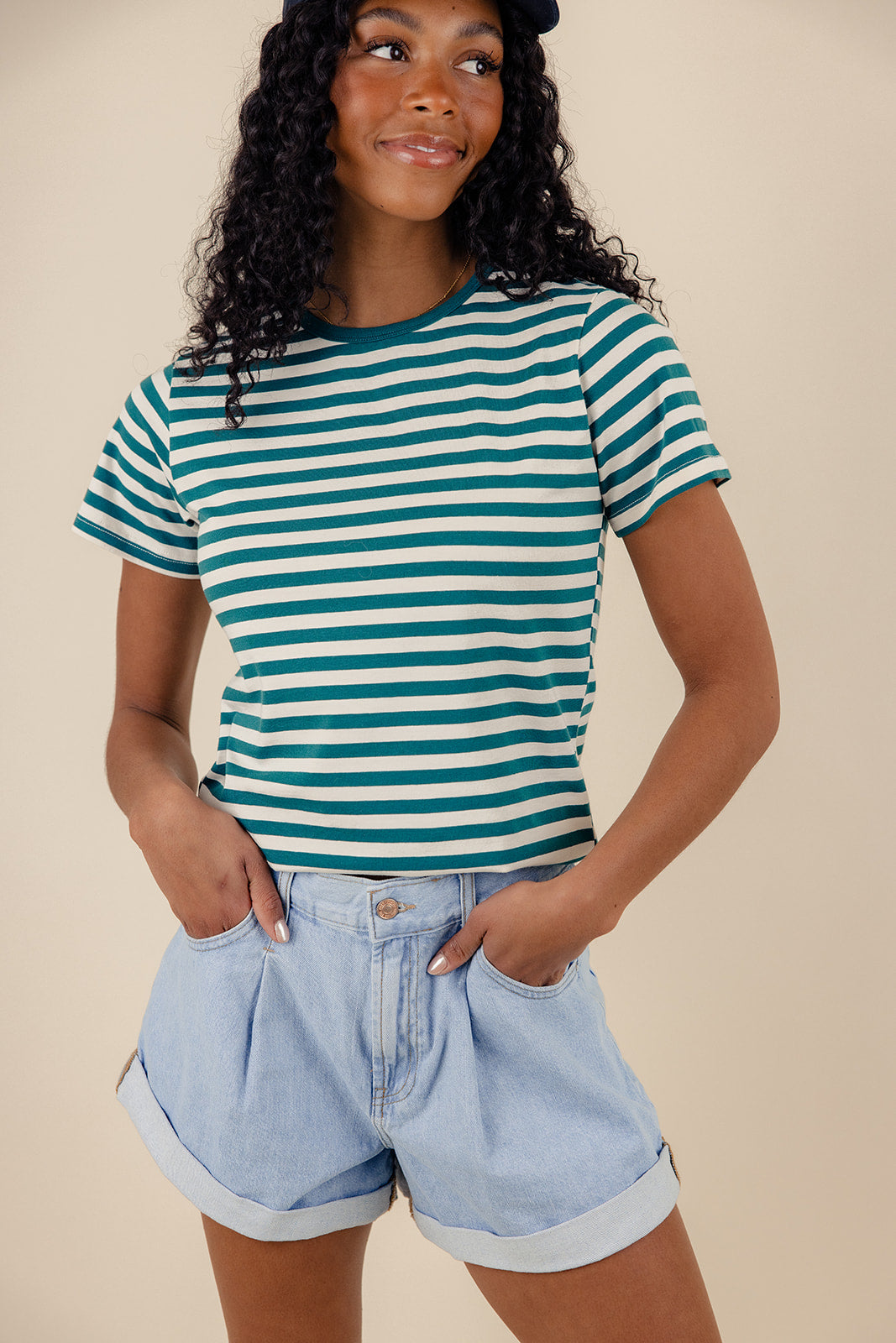 Women's Striped Tee | ROOLEE