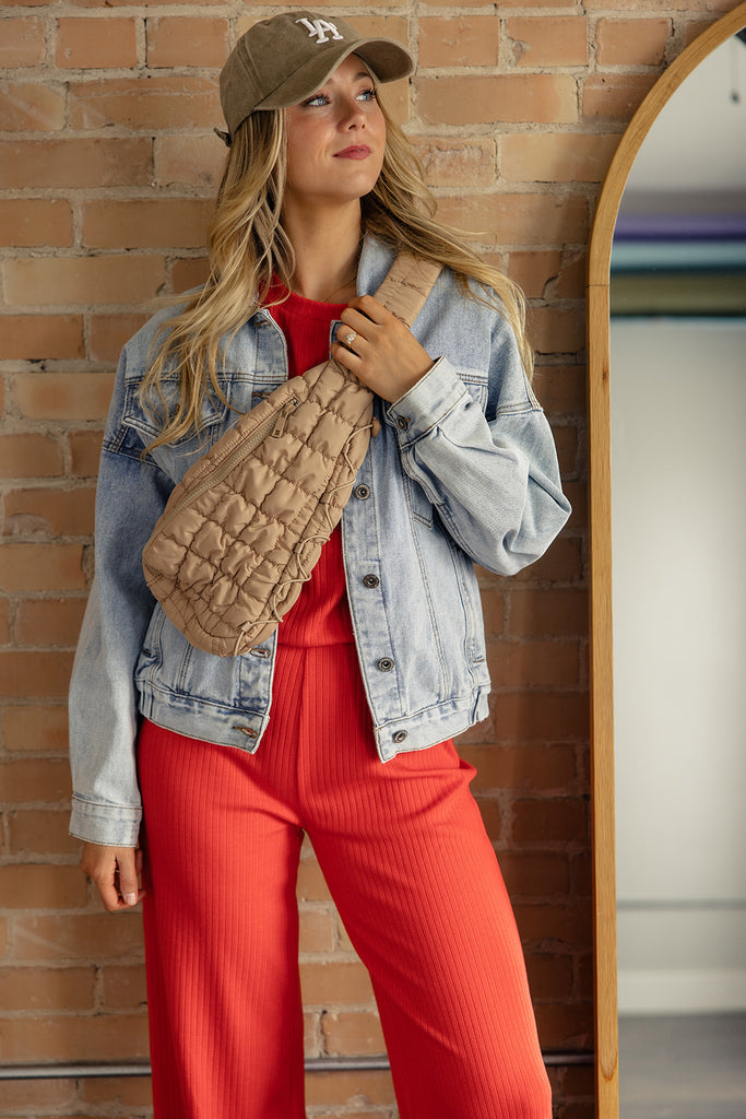 Mazie Quilted Sling Bag