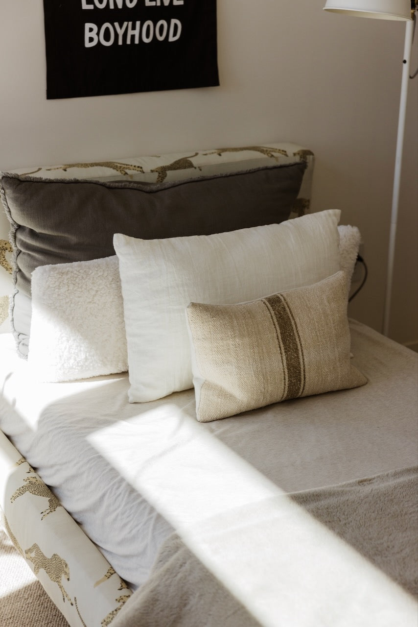 Everglow Linen Lumbar Pillow