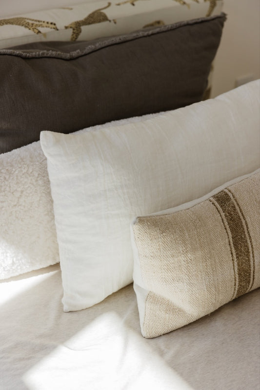 Everglow Linen Lumbar Pillow