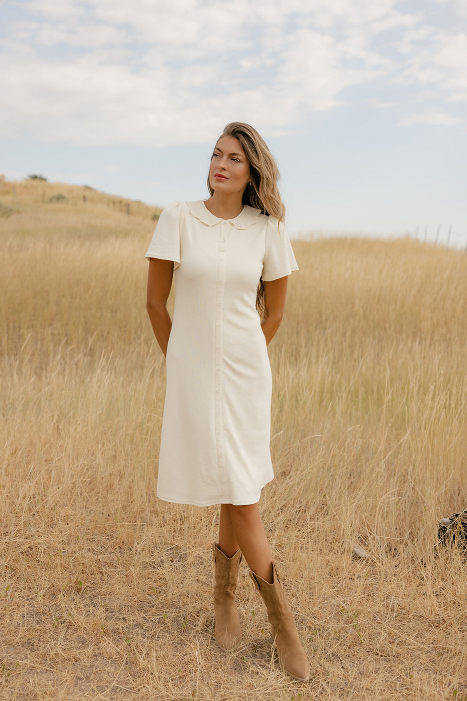 Dorothy Lace Collared Dress