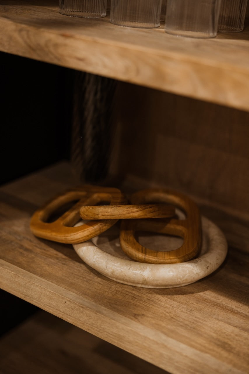 Ezra Wood Chain Decor