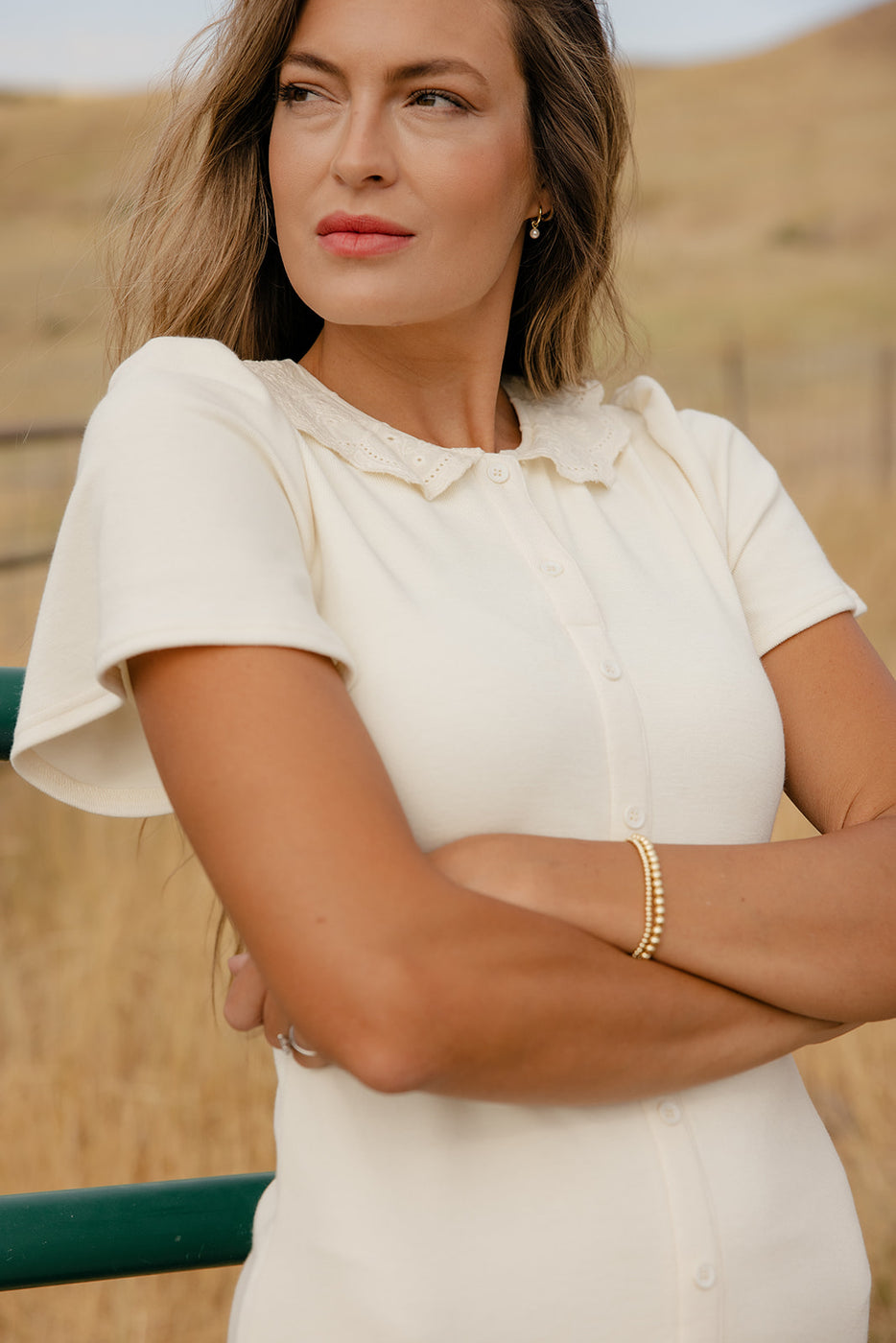 Dorothy Lace Collared Dress