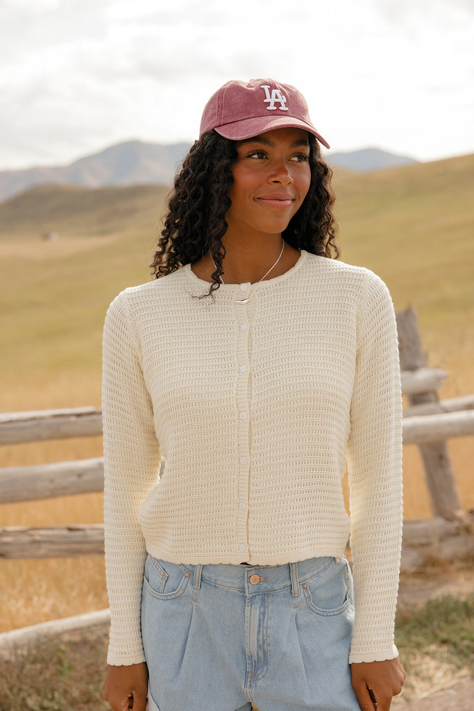 Just For You Textured Cardigan