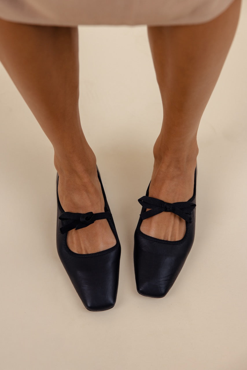 Yasmine Square Toe Mary Jane Flats