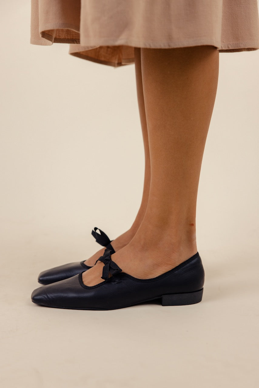 Yasmine Square Toe Mary Jane Flats