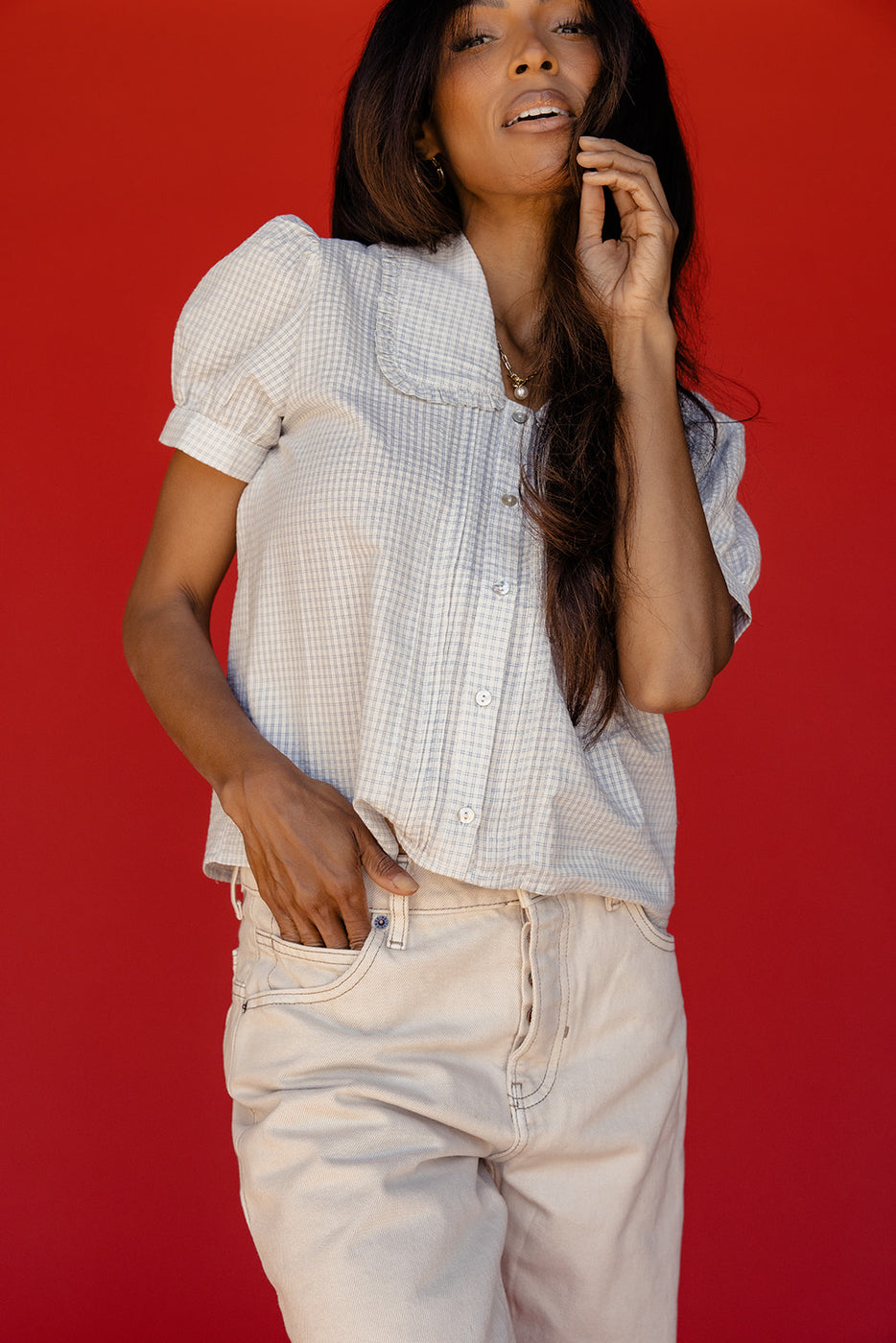 Simon Collared Blouse