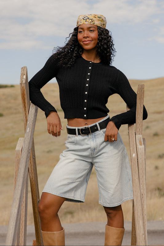 Edith Ruffle Cardigan