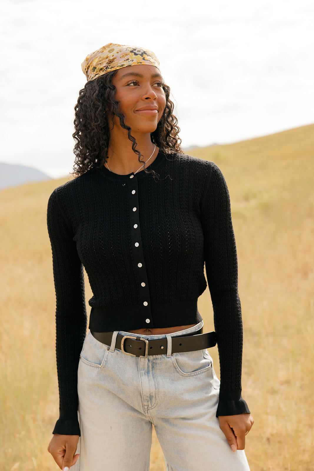 Edith Ruffle Cardigan