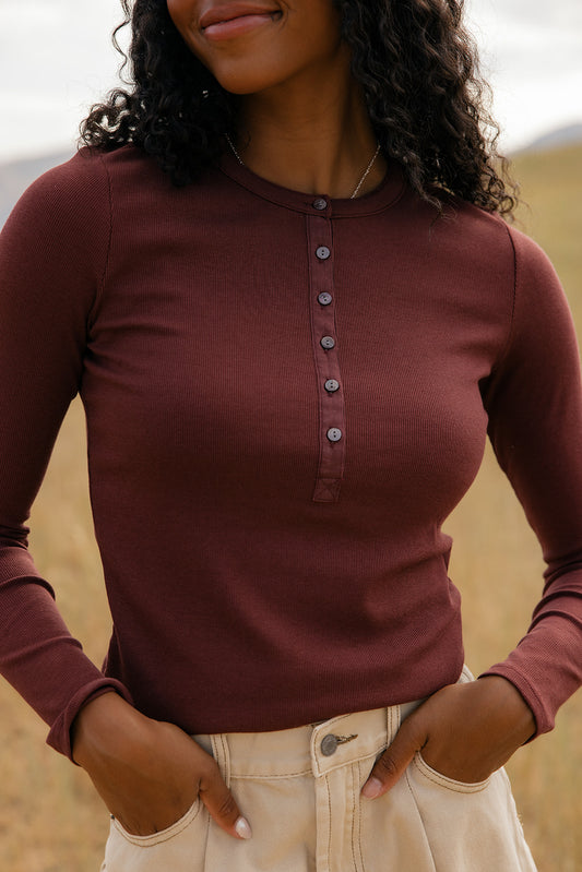 Spiced Chai Henley Tee