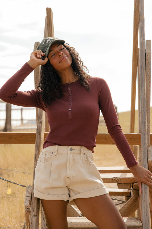 Spiced Chai Henley Tee