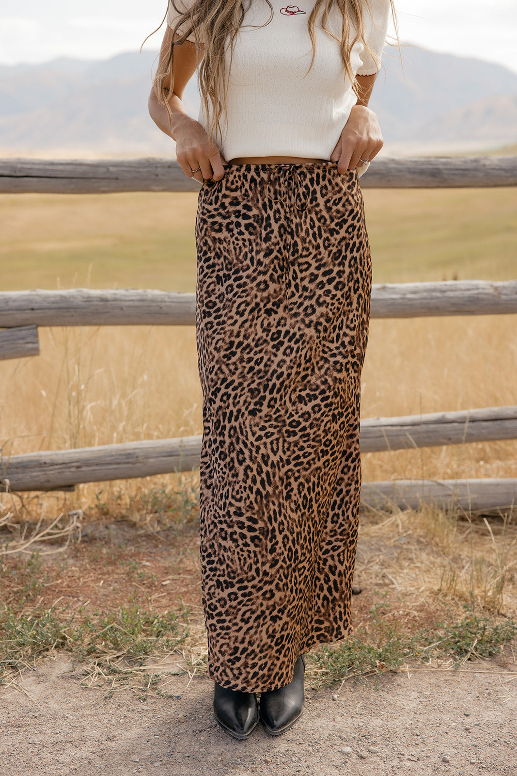 On The Prowl Leopard Skirt